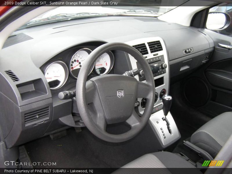 Sunburst Orange Pearl / Dark Slate Gray 2009 Dodge Caliber SXT