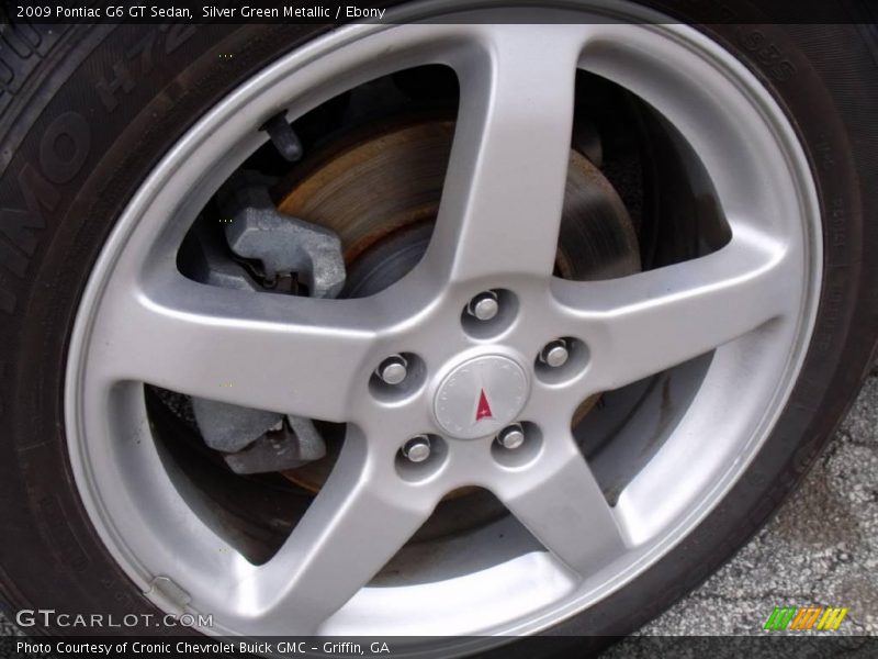 Silver Green Metallic / Ebony 2009 Pontiac G6 GT Sedan