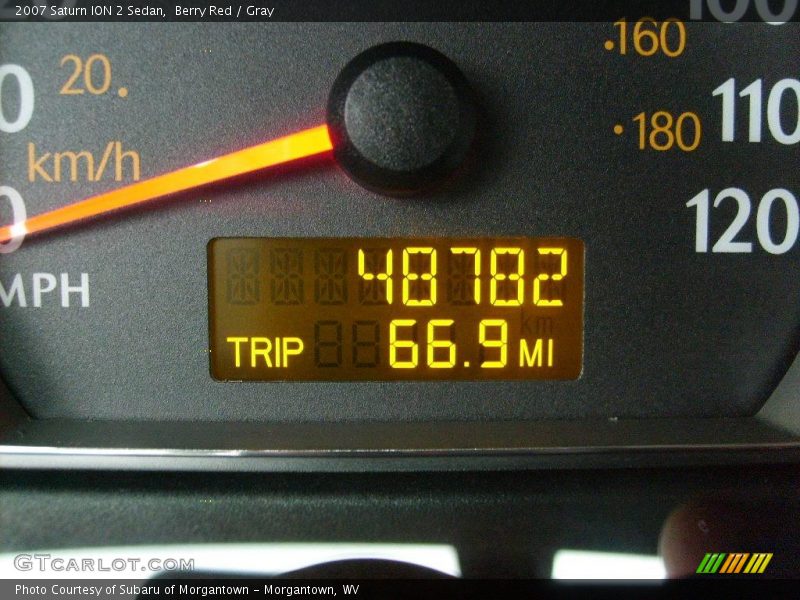 Berry Red / Gray 2007 Saturn ION 2 Sedan