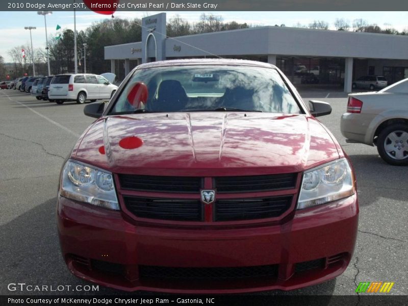 Inferno Red Crystal Pearl / Dark Slate Gray 2010 Dodge Avenger SXT