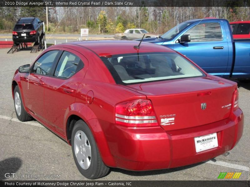 Inferno Red Crystal Pearl / Dark Slate Gray 2010 Dodge Avenger SXT