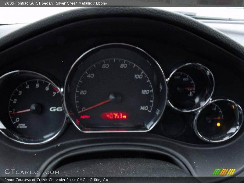 Silver Green Metallic / Ebony 2009 Pontiac G6 GT Sedan