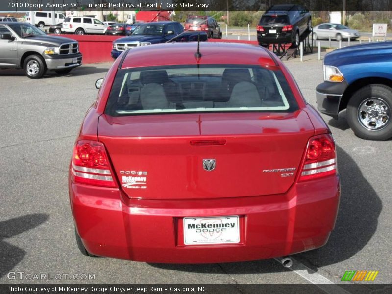 Inferno Red Crystal Pearl / Dark Slate Gray 2010 Dodge Avenger SXT