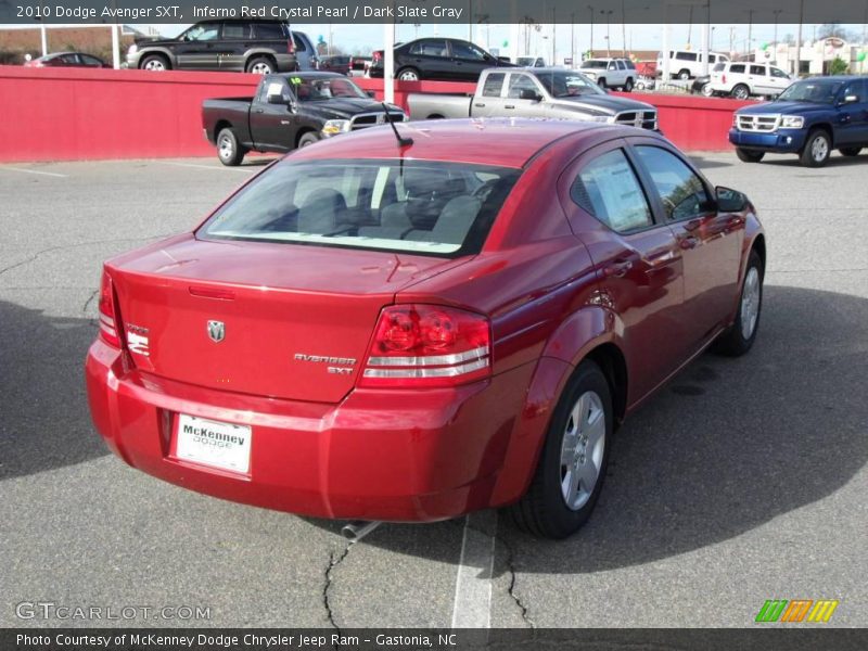 Inferno Red Crystal Pearl / Dark Slate Gray 2010 Dodge Avenger SXT