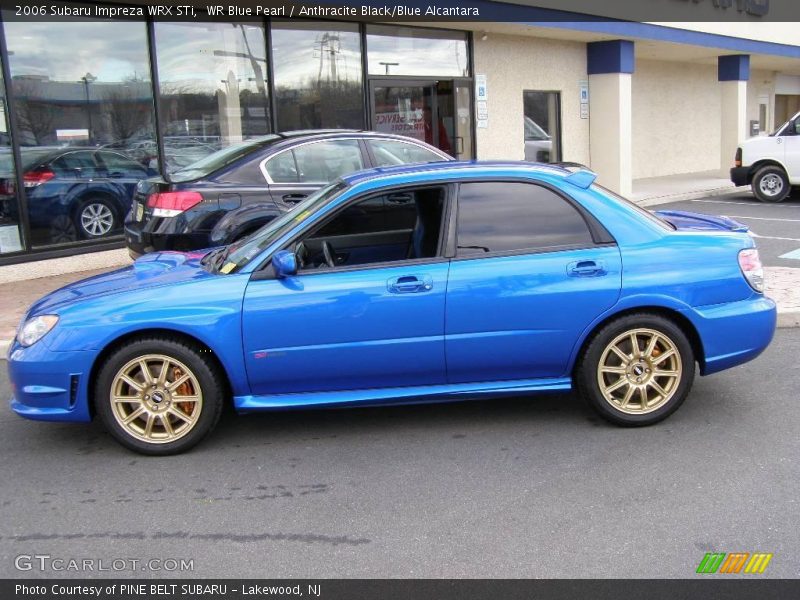 WR Blue Pearl / Anthracite Black/Blue Alcantara 2006 Subaru Impreza WRX STi