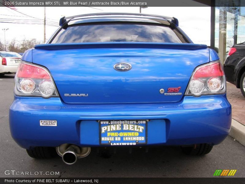 WR Blue Pearl / Anthracite Black/Blue Alcantara 2006 Subaru Impreza WRX STi