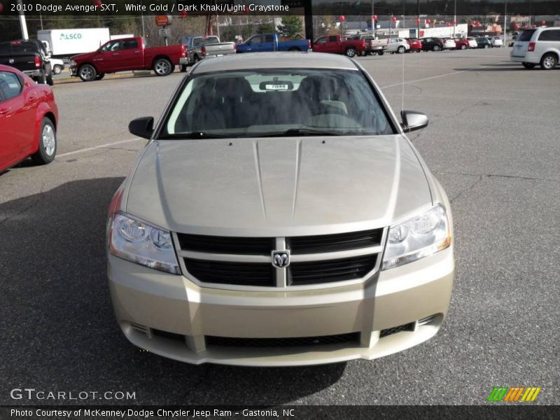 White Gold / Dark Khaki/Light Graystone 2010 Dodge Avenger SXT