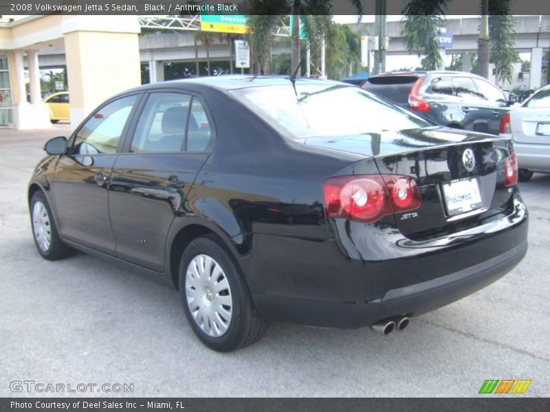 Black / Anthracite Black 2008 Volkswagen Jetta S Sedan