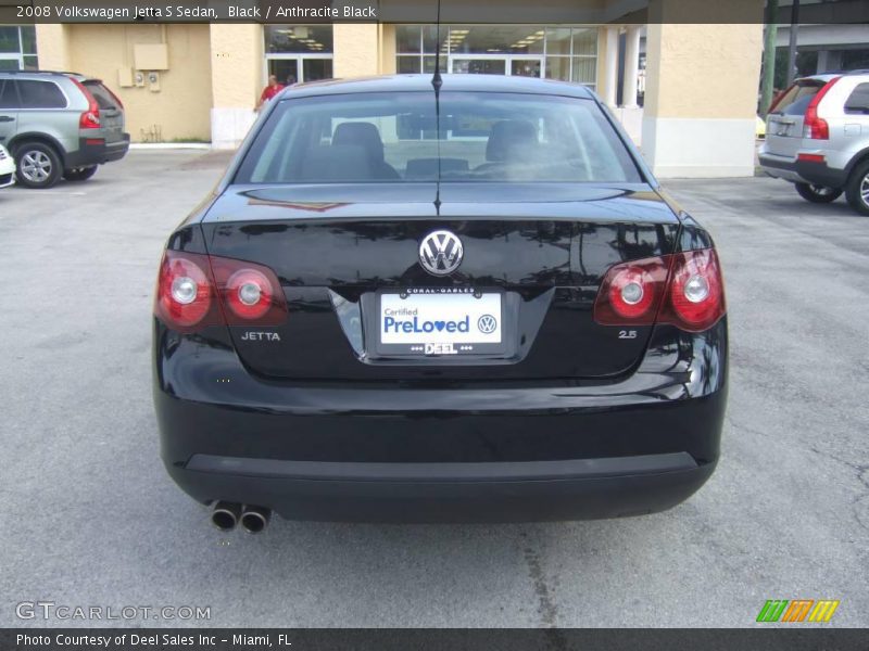 Black / Anthracite Black 2008 Volkswagen Jetta S Sedan