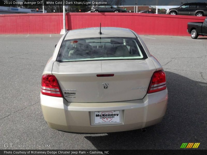 White Gold / Dark Khaki/Light Graystone 2010 Dodge Avenger SXT