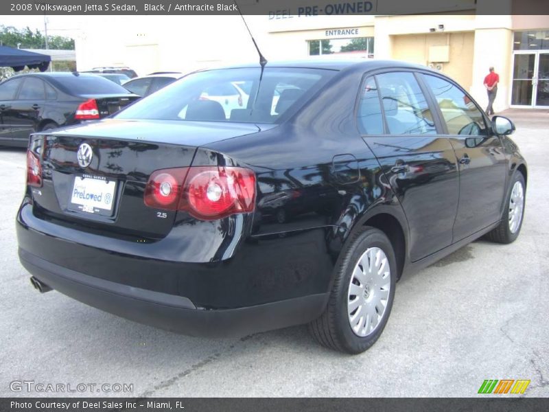 Black / Anthracite Black 2008 Volkswagen Jetta S Sedan