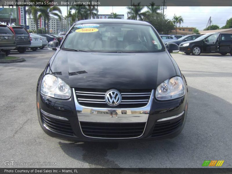 Black / Anthracite Black 2008 Volkswagen Jetta S Sedan