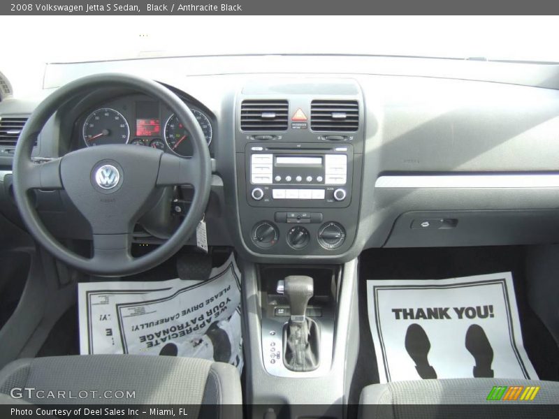Black / Anthracite Black 2008 Volkswagen Jetta S Sedan