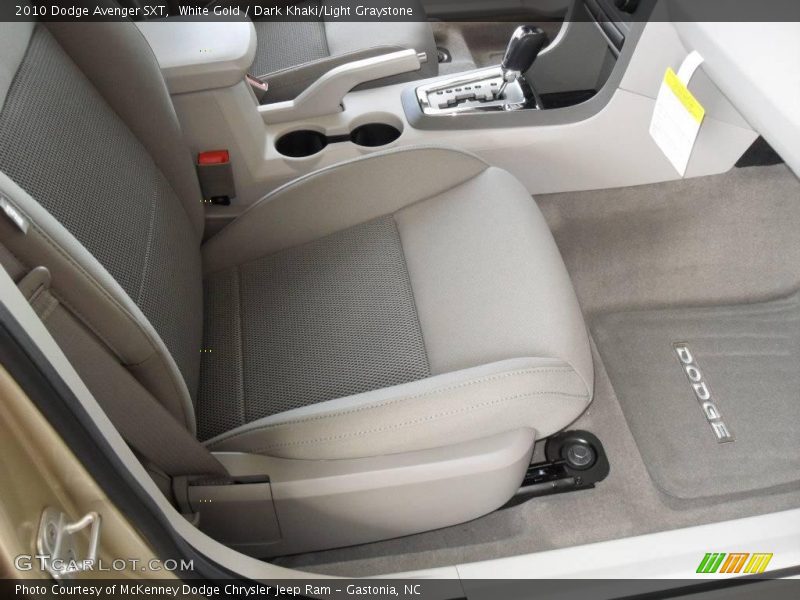 White Gold / Dark Khaki/Light Graystone 2010 Dodge Avenger SXT