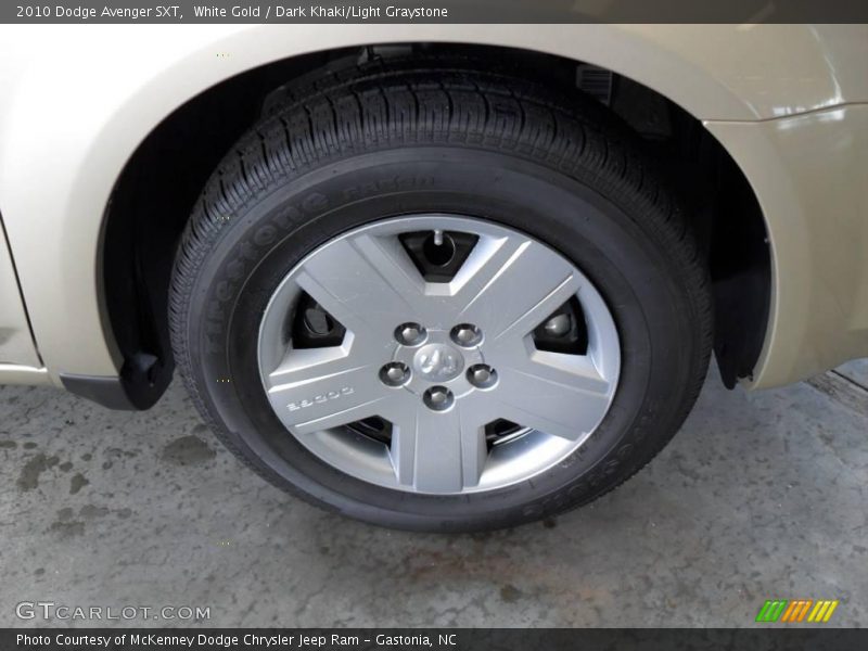 White Gold / Dark Khaki/Light Graystone 2010 Dodge Avenger SXT