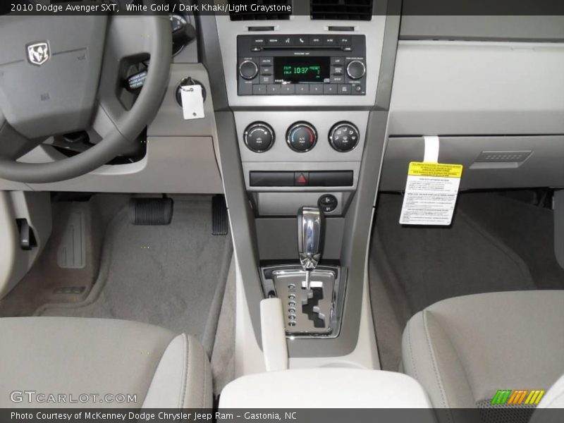 White Gold / Dark Khaki/Light Graystone 2010 Dodge Avenger SXT