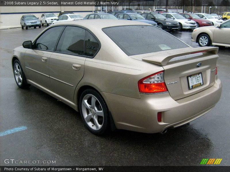 Harvest Gold Metallic / Warm Ivory 2008 Subaru Legacy 2.5i Sedan
