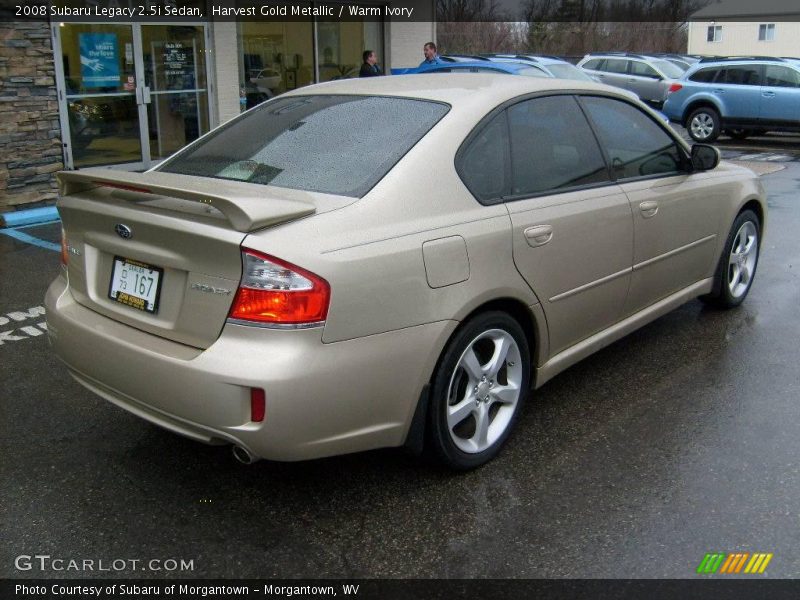 Harvest Gold Metallic / Warm Ivory 2008 Subaru Legacy 2.5i Sedan
