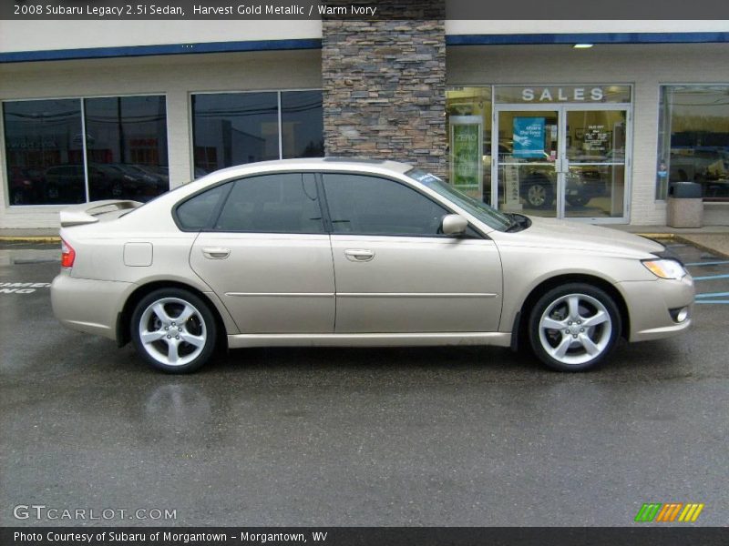 Harvest Gold Metallic / Warm Ivory 2008 Subaru Legacy 2.5i Sedan