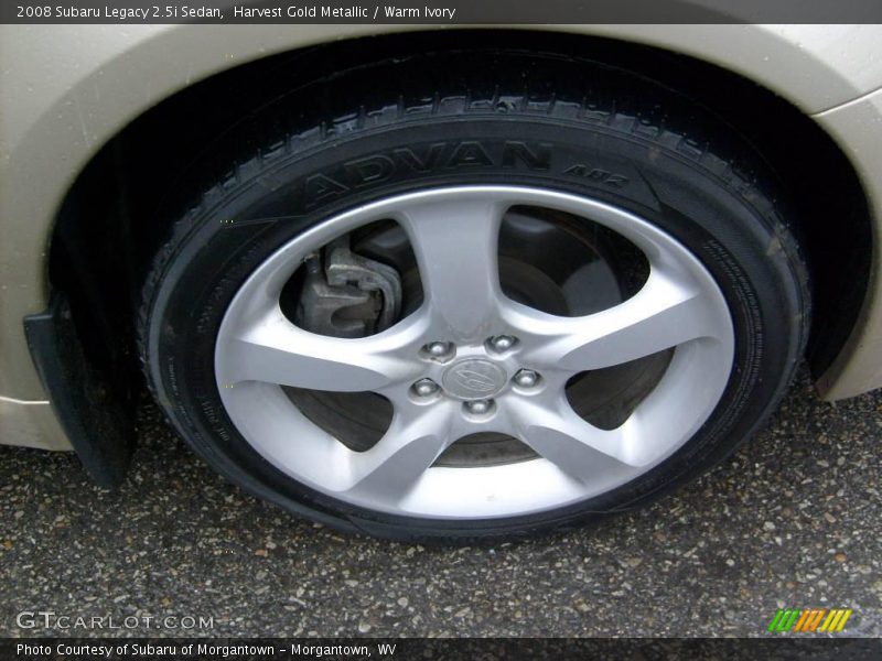 Harvest Gold Metallic / Warm Ivory 2008 Subaru Legacy 2.5i Sedan