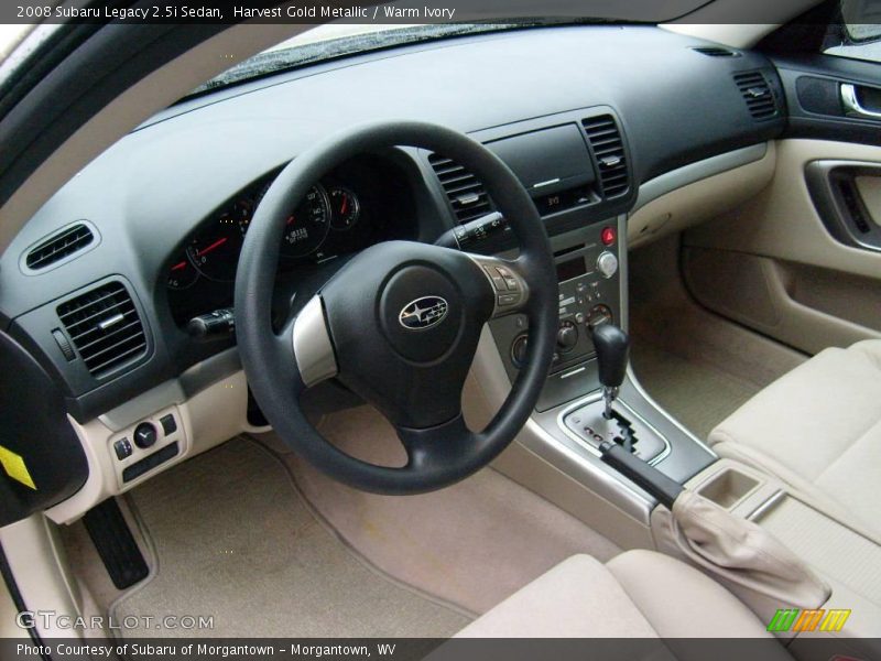 Harvest Gold Metallic / Warm Ivory 2008 Subaru Legacy 2.5i Sedan