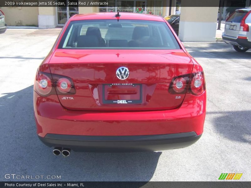 Salsa Red / Anthracite 2009 Volkswagen Jetta SE Sedan
