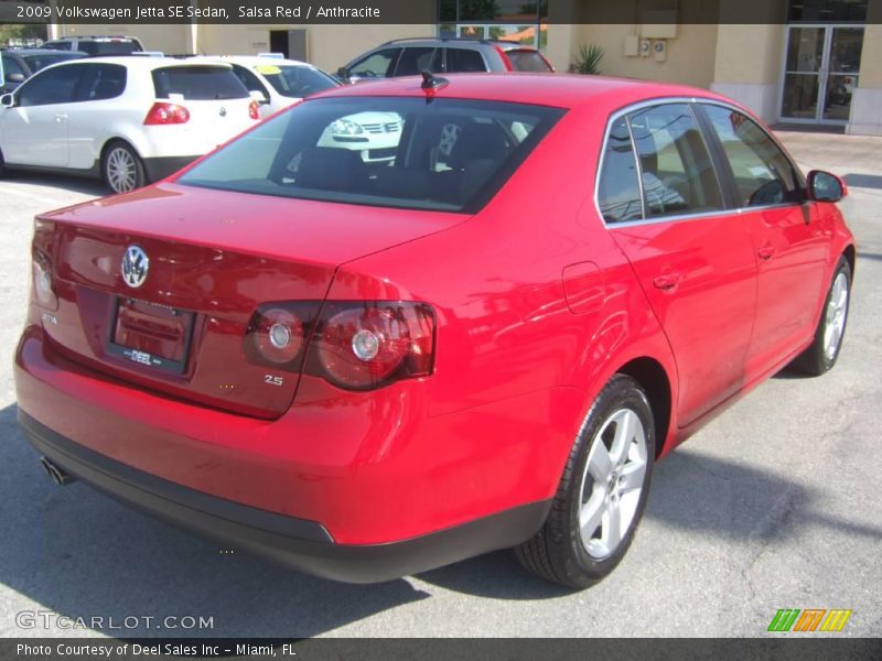 Salsa Red / Anthracite 2009 Volkswagen Jetta SE Sedan