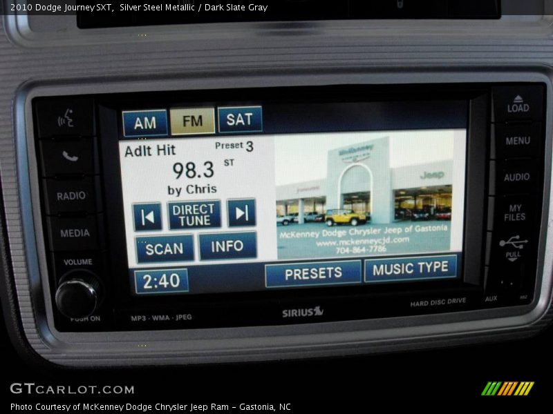 Silver Steel Metallic / Dark Slate Gray 2010 Dodge Journey SXT