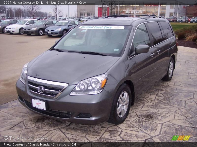 Nimbus Gray Metallic / Gray 2007 Honda Odyssey EX-L