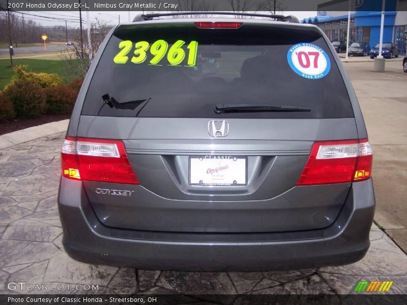 Nimbus Gray Metallic / Gray 2007 Honda Odyssey EX-L