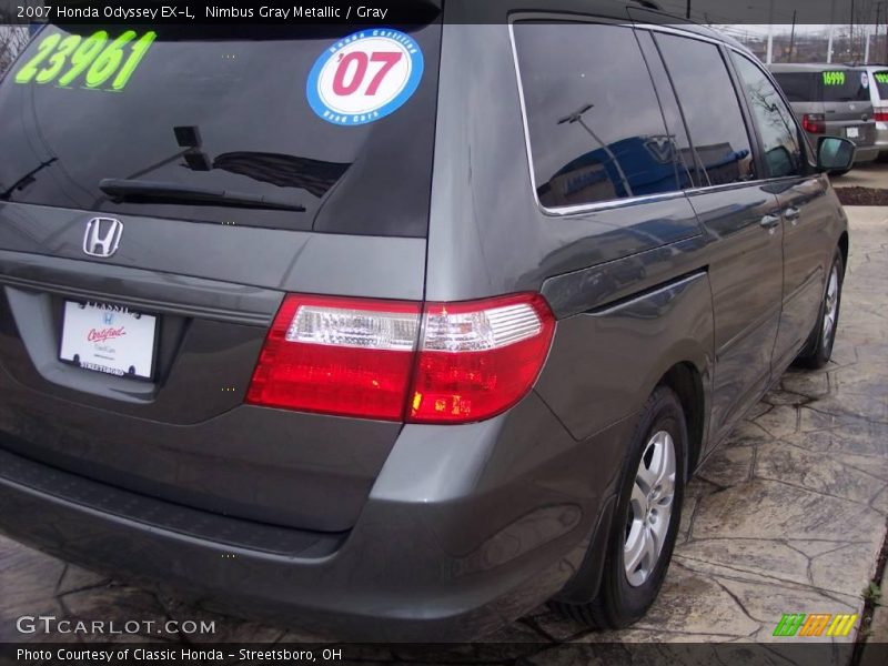 Nimbus Gray Metallic / Gray 2007 Honda Odyssey EX-L