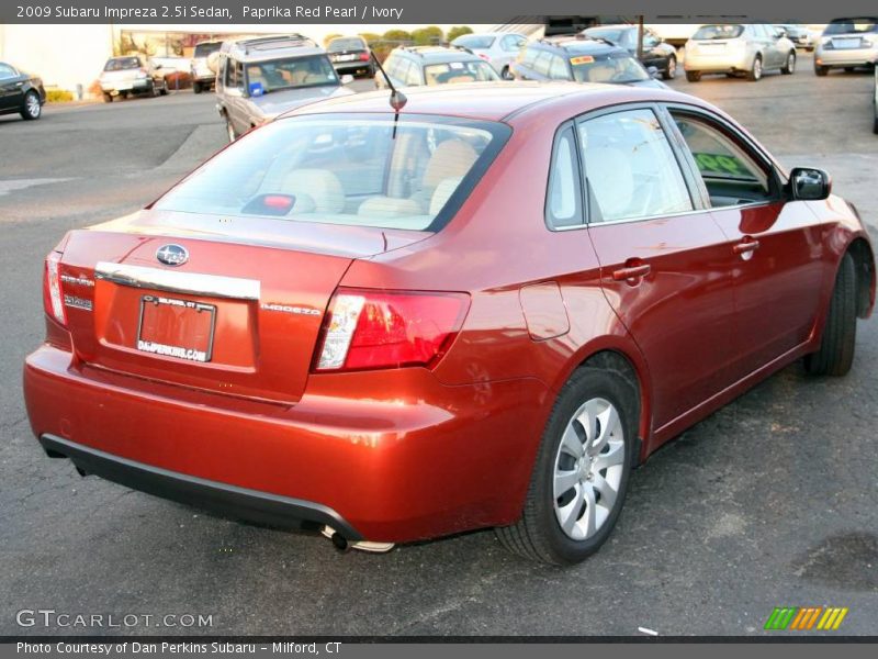 Paprika Red Pearl / Ivory 2009 Subaru Impreza 2.5i Sedan