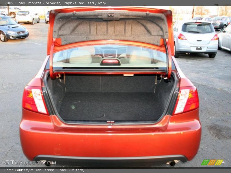 Paprika Red Pearl / Ivory 2009 Subaru Impreza 2.5i Sedan
