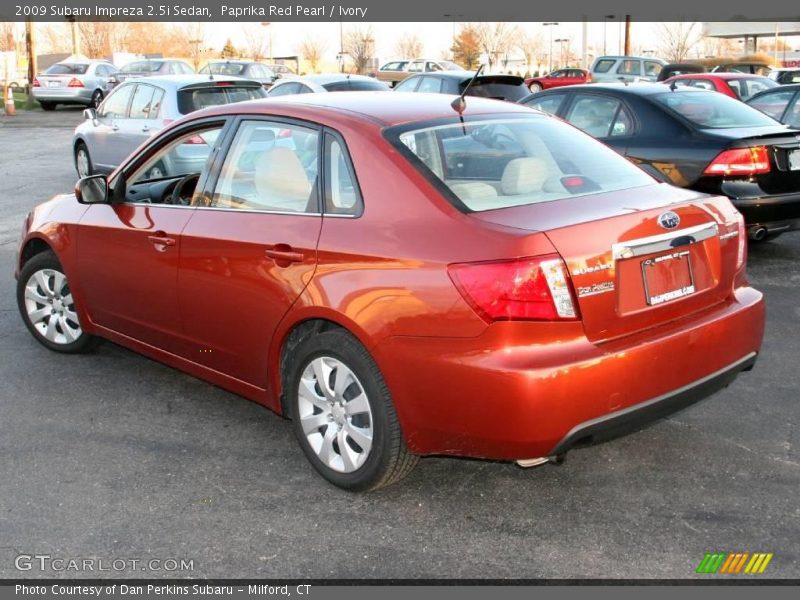 Paprika Red Pearl / Ivory 2009 Subaru Impreza 2.5i Sedan