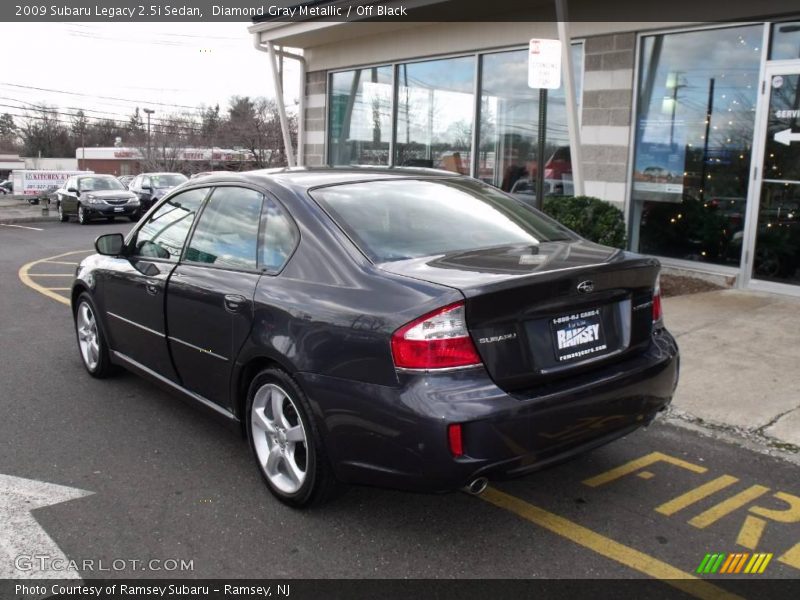 Diamond Gray Metallic / Off Black 2009 Subaru Legacy 2.5i Sedan
