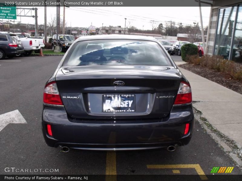 Diamond Gray Metallic / Off Black 2009 Subaru Legacy 2.5i Sedan