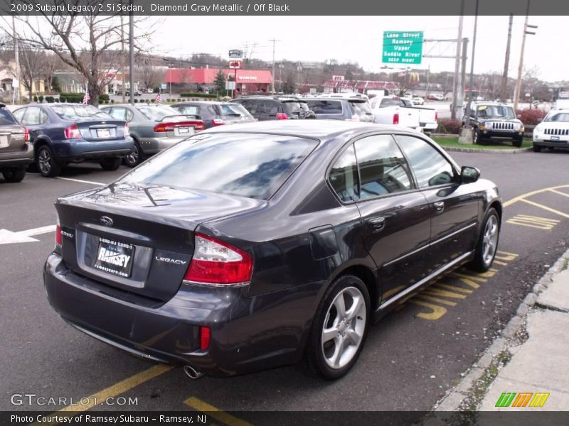 Diamond Gray Metallic / Off Black 2009 Subaru Legacy 2.5i Sedan