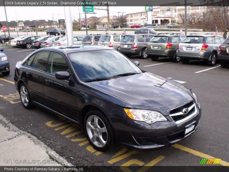 Diamond Gray Metallic / Off Black 2009 Subaru Legacy 2.5i Sedan