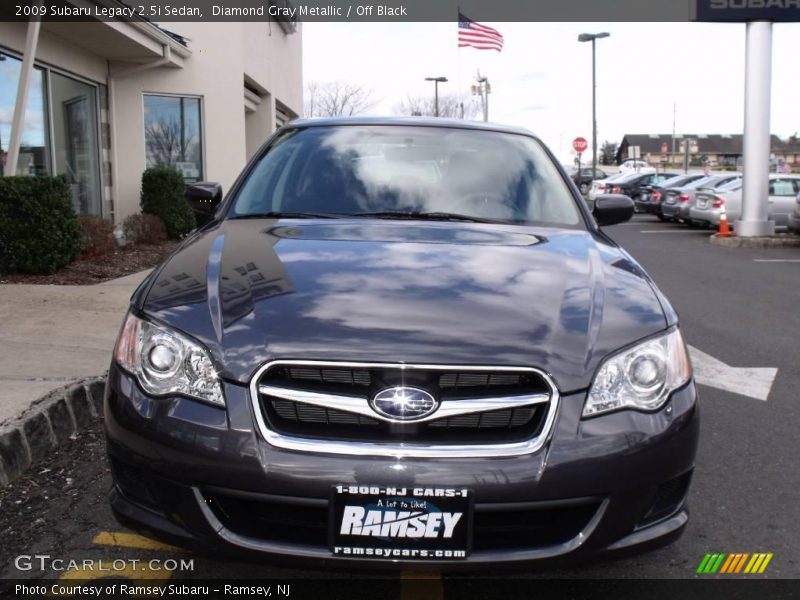 Diamond Gray Metallic / Off Black 2009 Subaru Legacy 2.5i Sedan