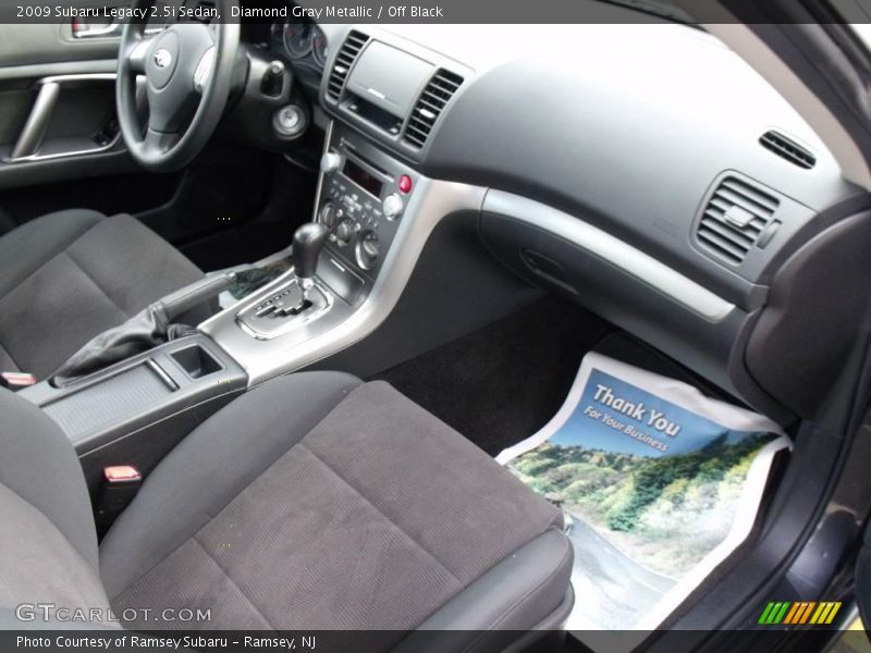 Diamond Gray Metallic / Off Black 2009 Subaru Legacy 2.5i Sedan