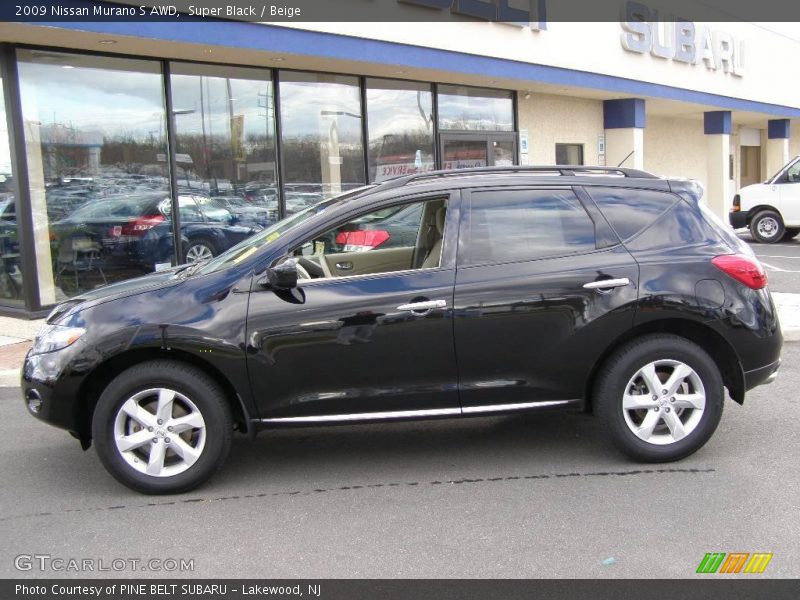 Super Black / Beige 2009 Nissan Murano S AWD