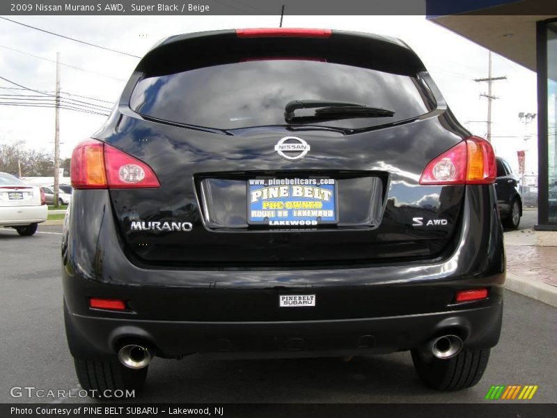 Super Black / Beige 2009 Nissan Murano S AWD