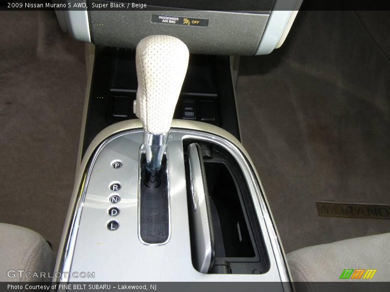 Super Black / Beige 2009 Nissan Murano S AWD