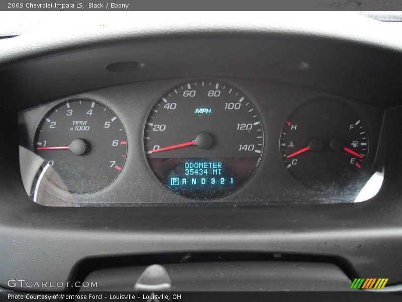 Black / Ebony 2009 Chevrolet Impala LS