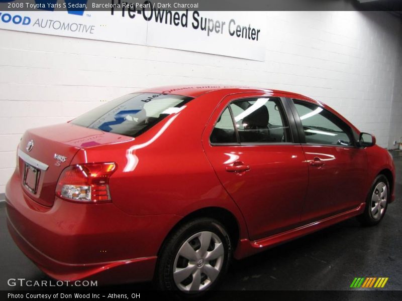 Barcelona Red Pearl / Dark Charcoal 2008 Toyota Yaris S Sedan