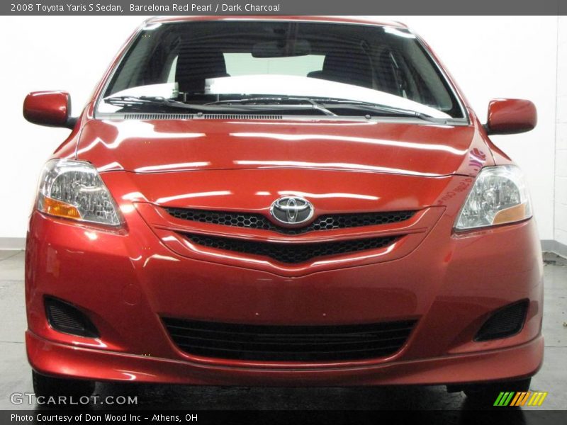 Barcelona Red Pearl / Dark Charcoal 2008 Toyota Yaris S Sedan