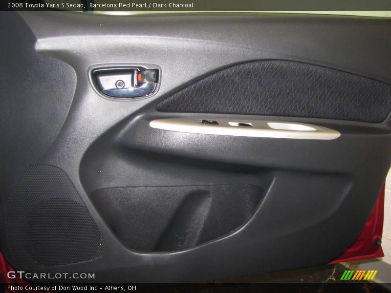 Barcelona Red Pearl / Dark Charcoal 2008 Toyota Yaris S Sedan