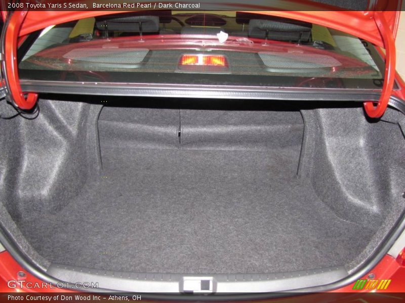 Barcelona Red Pearl / Dark Charcoal 2008 Toyota Yaris S Sedan