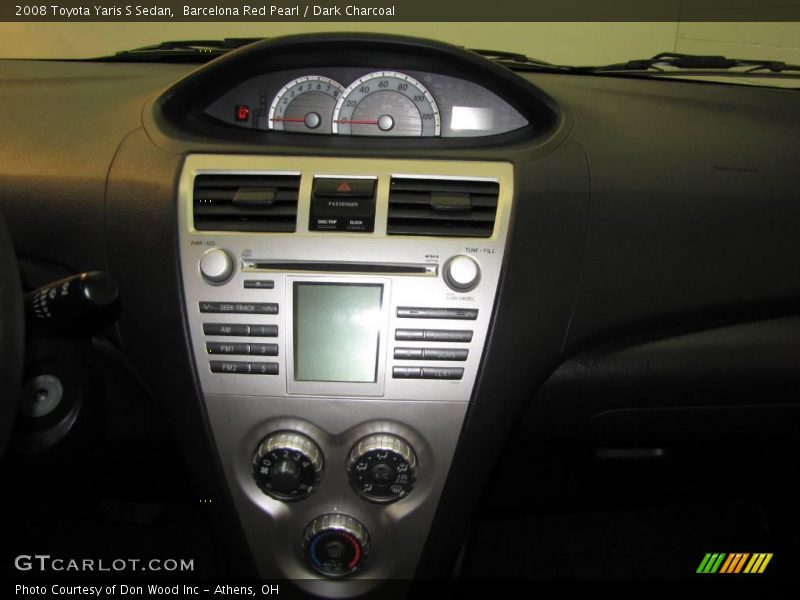 Barcelona Red Pearl / Dark Charcoal 2008 Toyota Yaris S Sedan
