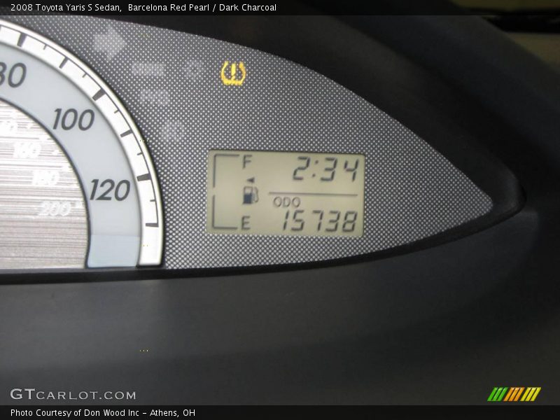 Barcelona Red Pearl / Dark Charcoal 2008 Toyota Yaris S Sedan